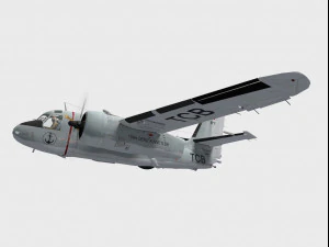 grumman s-2 f tracker 3D Model