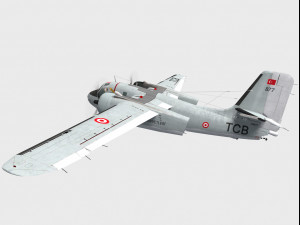 grumman s-2 f tracker 3D Model