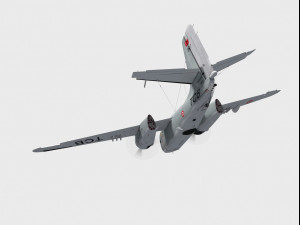 grumman s-2 f tracker 3D Model