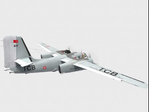 grumman s-2 f tracker 3D Model