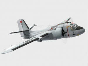 grumman s-2 f tracker 3D Model