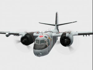 grumman s-2 f tracker 3D Model