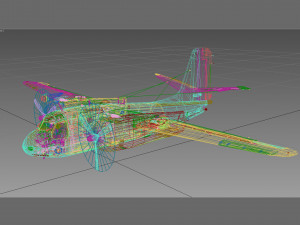 grumman s-2 f tracker 3D Model