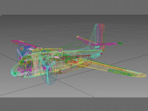 grumman s-2 f tracker 3D Model