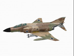 mcdonnell douglas f-4 d phantom ii israel 3D Model
