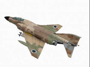 mcdonnell douglas f-4 d phantom ii israel 3D Модель