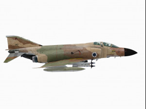 mcdonnell douglas f-4 d phantom ii israel 3D Модель