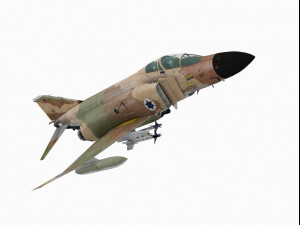 mcdonnell douglas f-4 d phantom ii israel 3D Модель