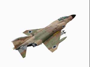 mcdonnell douglas f-4 d phantom ii israel 3D Модель