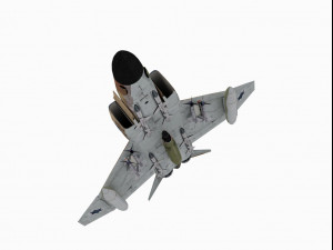 mcdonnell douglas f-4 d phantom ii israel 3D Модель