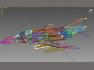 mcdonnell douglas f-4 d phantom ii israel 3D Модель