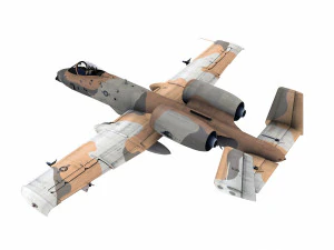 Fairchild republiek a-10 bliksemschicht ii 3D Model