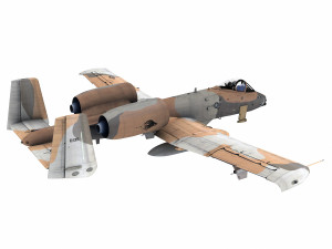 fairchild republic a-10 thunderbolt ii Modèle 3D