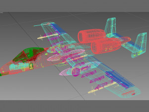 fairchild republic a-10 thunderbolt ii Modèle 3D