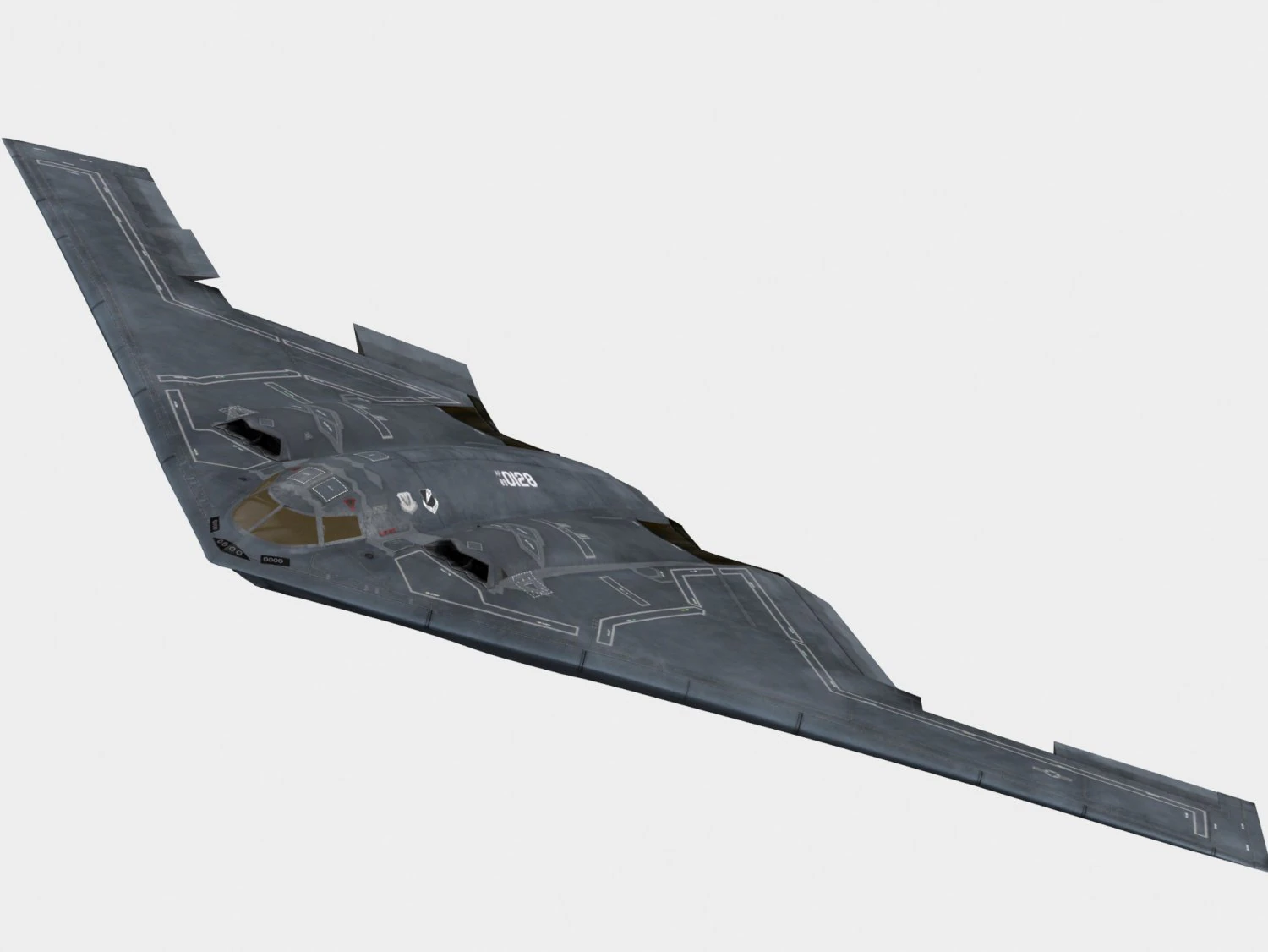 northrop grumman b-2 spirit 3D Model .c4d .max .obj .3ds .fbx .stl .blend 