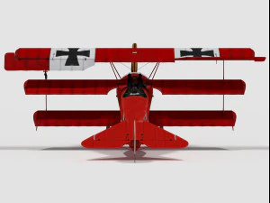 fokker dr 1 3D Model