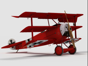 fokker dr 1 Modelo 3D
