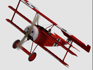 fokker dr 1 Modelo 3D
