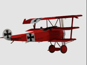 fokker dr 1 3D Model