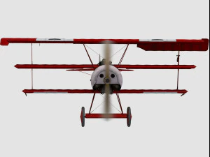 fokker dr 1 3D Model