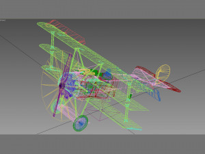 fokker dr 1 Modelo 3D
