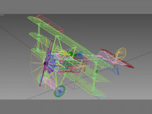 fokker dr 1 3D Model