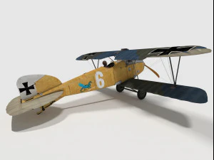 albatros diii Modello 3D