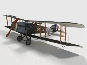 pisau bristol f2b Model 3D