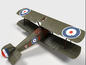 sopwith camel Modelo 3D