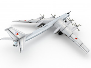 tupolev tu-95 bear 3D मॉडल