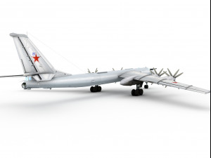 tupolev tu-95 bear 3D मॉडल