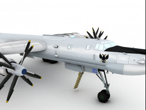 tupolev tu-95 bear 3D मॉडल