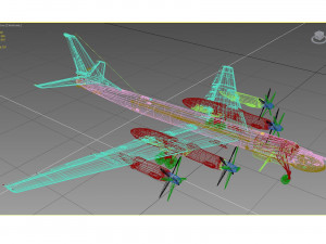 tupolev tu-95 bear 3D मॉडल