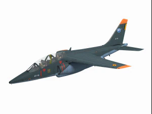 Alpha jet german version 3D Model