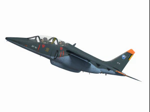 Alpha jet german version 3D Model