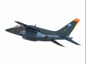 Alpha jet german version 3D Model