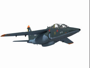 Alpha jet german version 3D Model