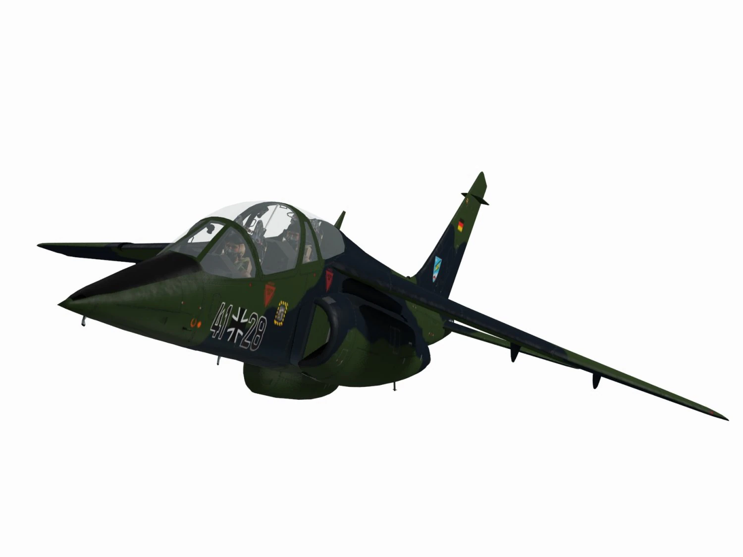 dassault-dornier alpha jet german version 3D Model .c4d .max .obj .3ds .fbx .stl .blend 