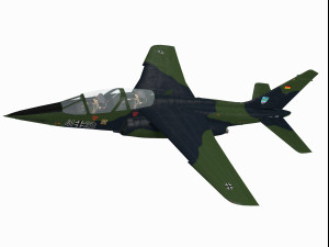 dassault-dornier alpha jet german version Modelo 3D
