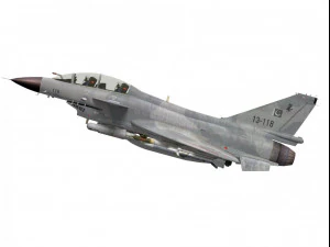 vers&atilde;o vigorosa de dois lugares do drag&atilde;o de chengdu j-10 do Paquist&atilde;o Modelo 3D