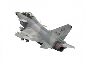vers&atilde;o vigorosa de dois lugares do drag&atilde;o de chengdu j-10 do Paquist&atilde;o Modelo 3D