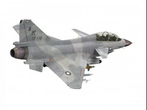 vers&atilde;o vigorosa de dois lugares do drag&atilde;o de chengdu j-10 do Paquist&atilde;o Modelo 3D