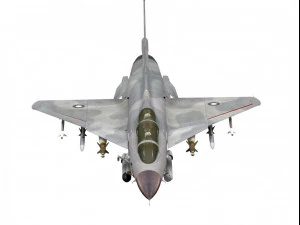 vers&atilde;o vigorosa de dois lugares do drag&atilde;o de chengdu j-10 do Paquist&atilde;o Modelo 3D