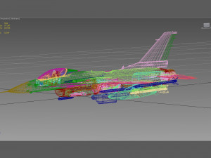 general dynamics f-16 fighting falcon block 40 turkish scheme Model 3D