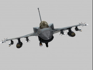general dynamics f-16 fighting falcon block 52 greek scheme 3D Model