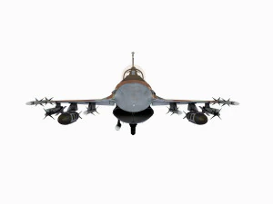 генеральна динаміка f-16 fighting falcon block 30 ізраїльська схема 3D Модель