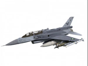 algemene dynamiek f-16 vechtende valkblok 52 pakistan schema tweezitter 3D Model
