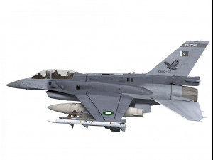 general dynamics f-16 fighting falcon block 52 pakistan scheme two seater Modelo 3D