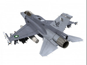 general dynamics f-16 fighting falcon block 52 pakistan scheme two seater Modelo 3D