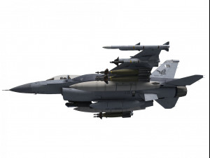 general dynamics f-16 fighting falcon block 52 pakistan scheme two seater Modelo 3D